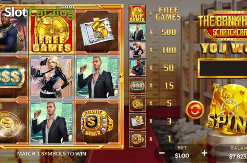 Скрин4. The Bank Heist Scratchcard слот