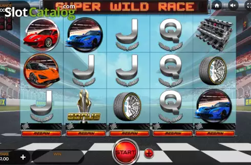 Скрин2. Super Wild Race слот