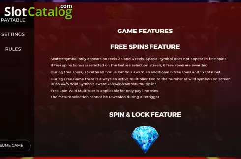 Скрин7. Gems Gala Spin and Lock слот