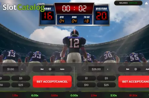 Скрин2. Touchdown Blitz слот