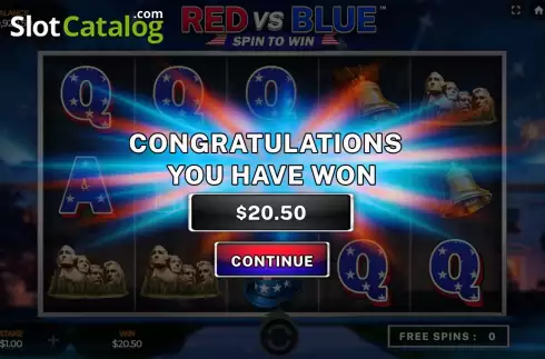 Скрин3. Red vs Blue Spin to Win слот