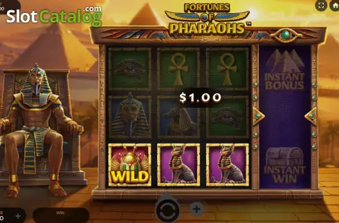 Скрин3. Fortunes of Pharaohs слот