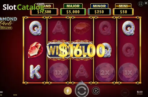 Скрин3. Diamond Reels - Hold and Win слот