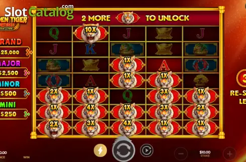 Скрин3. Golden Tiger Fortunes слот