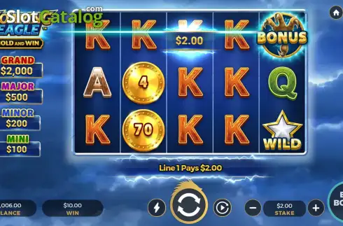 Скрин3. Soaring Eagle - Hold and Win слот
