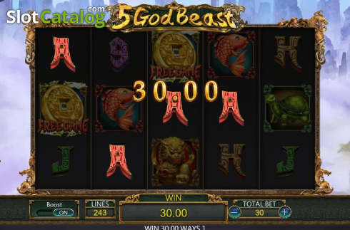 Скрин5. 5 God Beast слот