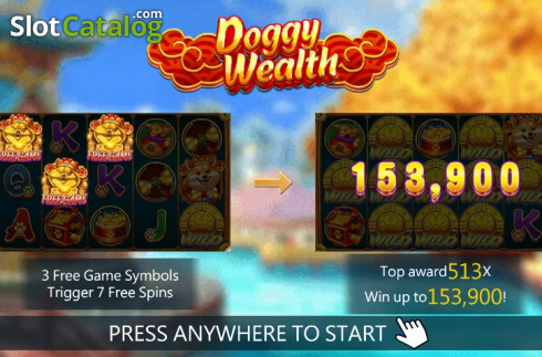 Скрин2. Doggy Wealth слот