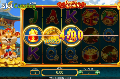 Скрин4. Doggy Wealth слот