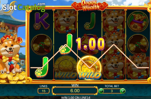 Скрин5. Doggy Wealth слот