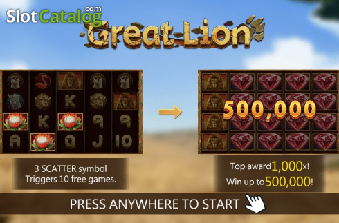 Скрин2. Great Lion (Dragoon Soft) слот