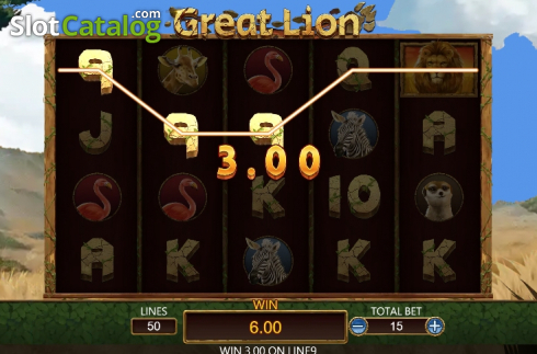 Скрин4. Great Lion (Dragoon Soft) слот