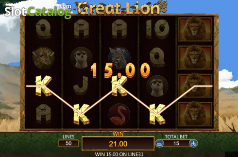 Скрин6. Great Lion (Dragoon Soft) слот