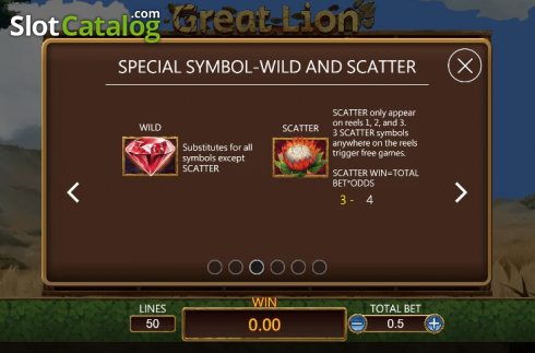 Скрин9. Great Lion (Dragoon Soft) слот