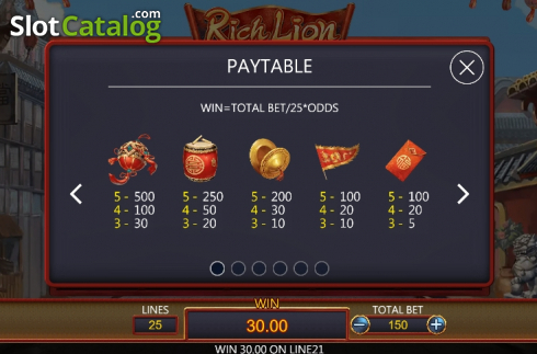 Скрин8. Rich Lion слот