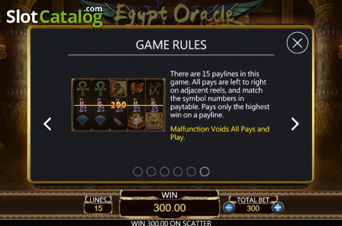 Скрин7. Egypt Oracle слот