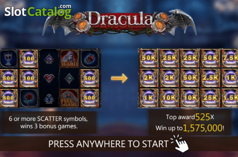 Скрин2. Dracula (Dragoon Soft) слот
