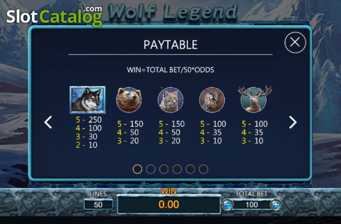 Скрин6. Wolf Legend слот