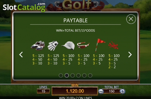 Скрин8. Golf слот