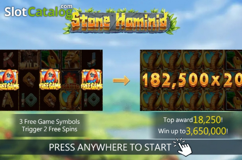 Скрин2. Stone Hominid слот