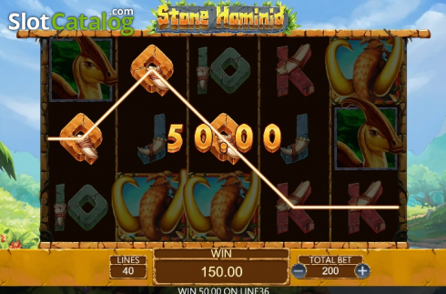 Скрин5. Stone Hominid слот