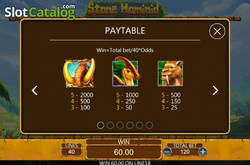 Скрин7. Stone Hominid слот