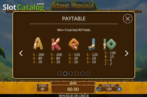 Скрин8. Stone Hominid слот
