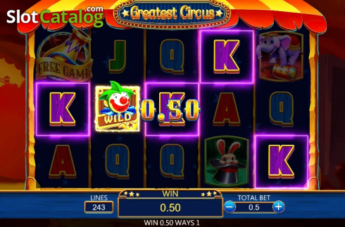 Скрин4. Greatest Circus слот