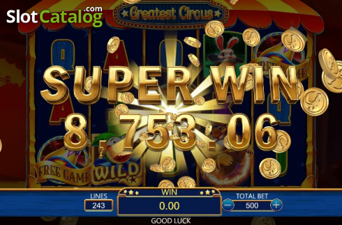 Скрин7. Greatest Circus слот
