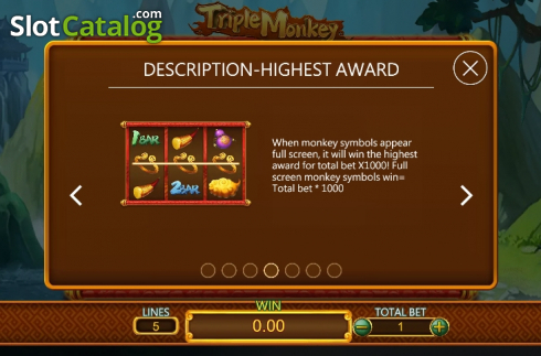 Скрин9. Triple Monkey (Dragoon Soft) слот