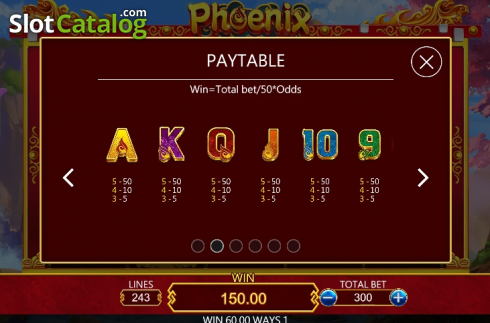 Скрин8. Phoenix (Dragoon Soft) слот