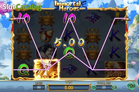 Скрин7. Immortal Heroes слот