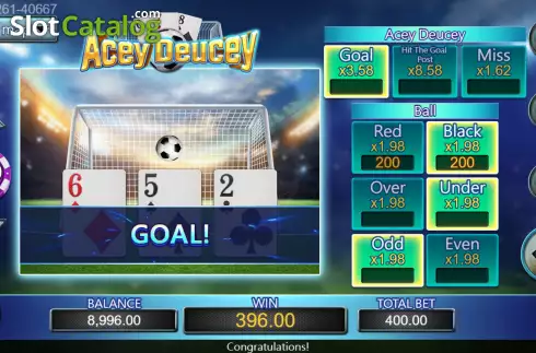 Скрин5. Acey Deucey слот