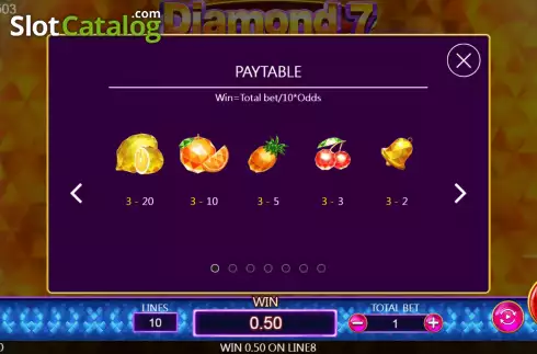Скрин9. Diamond 7 (Dragoon Soft) слот