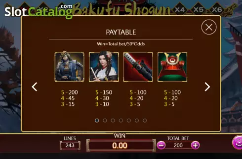 Скрин8. Bakufu Shogun слот