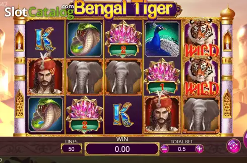 Скрин2. Bengal Tiger слот