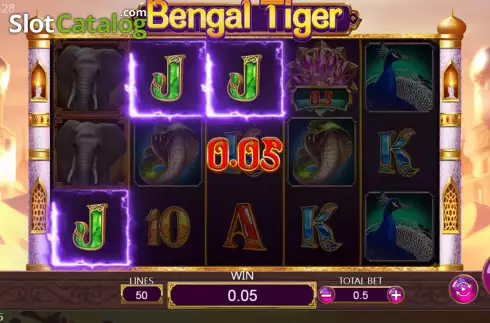Скрин3. Bengal Tiger слот