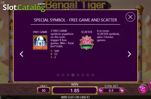 Скрин8. Bengal Tiger слот