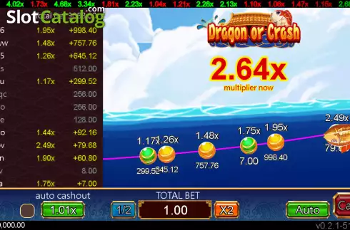 Скрин2. Dragon or Crash слот
