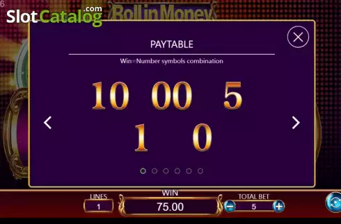 Скрин5. Roll in Money слот