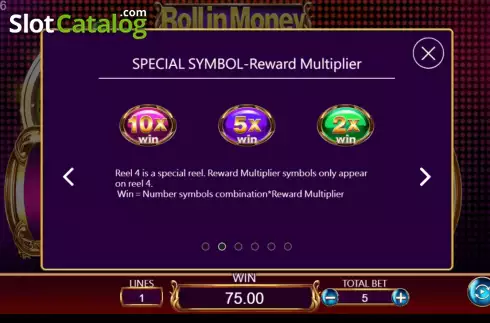 Скрин6. Roll in Money слот