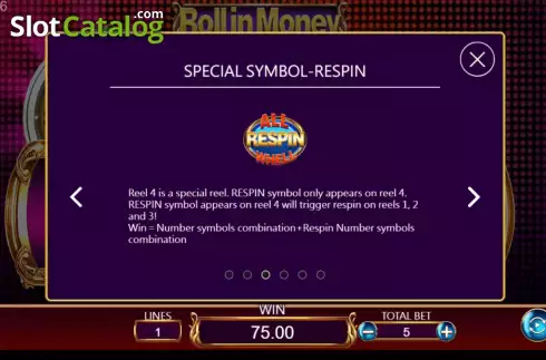 Скрин7. Roll in Money слот