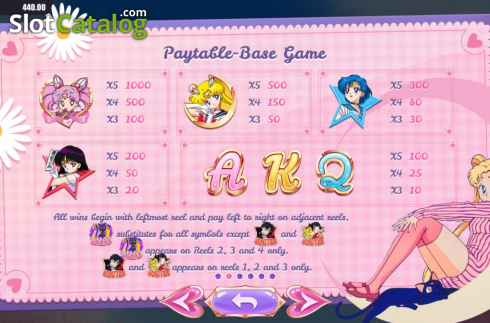 Скрин7. Sailor Princess слот