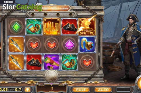Скрин3. Captain's Treasure (Dream Tech) слот