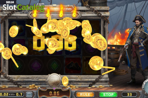 Скрин7. Captain's Treasure (Dream Tech) слот