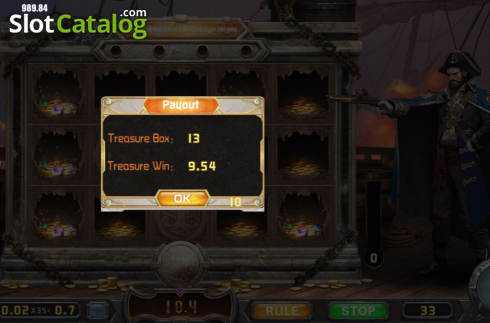 Скрин9. Captain's Treasure (Dream Tech) слот