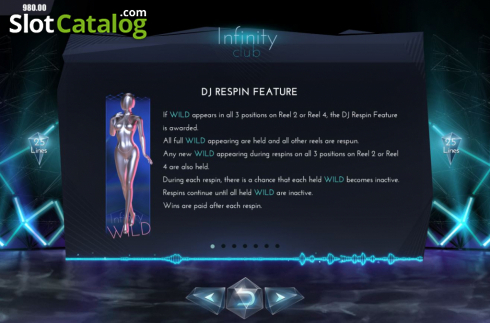 Скрин6. Infinity Club слот