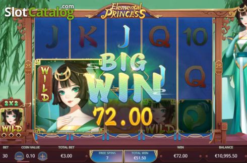Скрин7. Elemental Princess слот