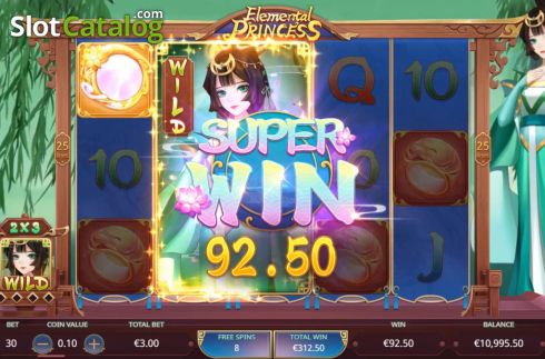 Скрин9. Elemental Princess слот