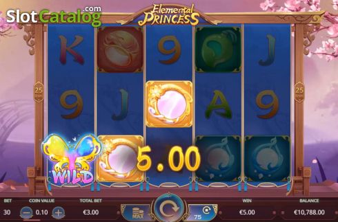 Скрин3. Elemental Princess слот