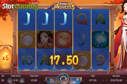 Скрин4. Elemental Princess слот